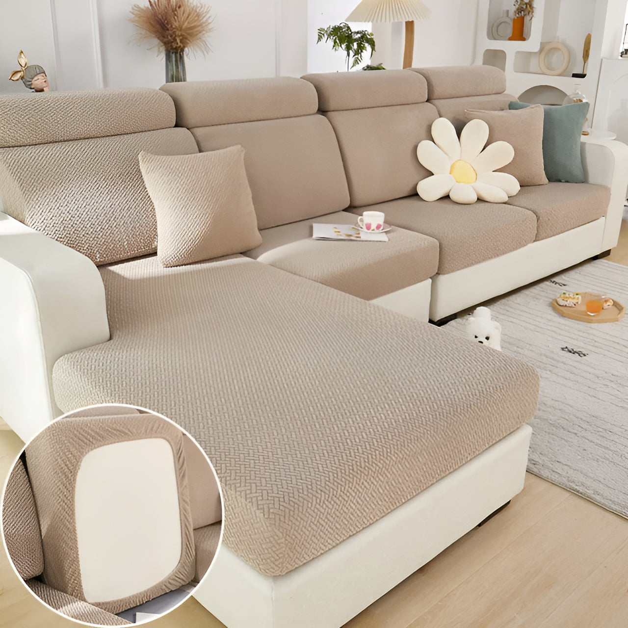 Taavita Sofa Cover - 360° Full Protection Cushion Cover