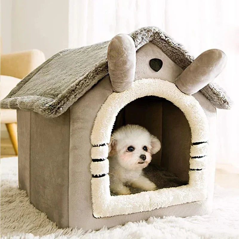 Cozy Indoor Pet Bed with Removable Cushion