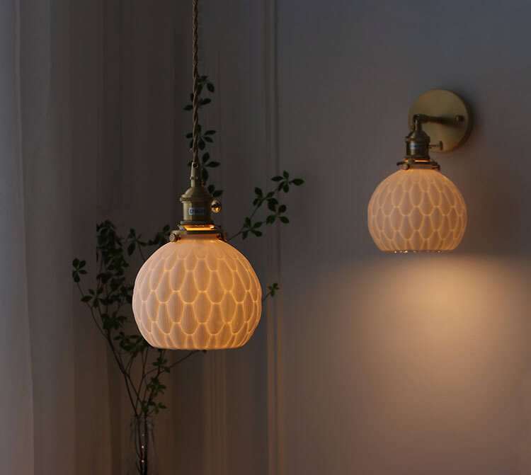 Taavita Handmade Ceramic Pendant Lamp - Ceramic Pendant and Wall Lamp