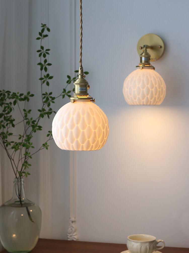 Taavita Handmade Ceramic Pendant Lamp - Ceramic Pendant and Wall Lamp