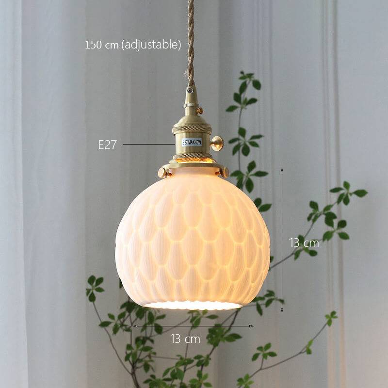 Taavita Handmade Ceramic Pendant Lamp - Ceramic Pendant and Wall Lamp