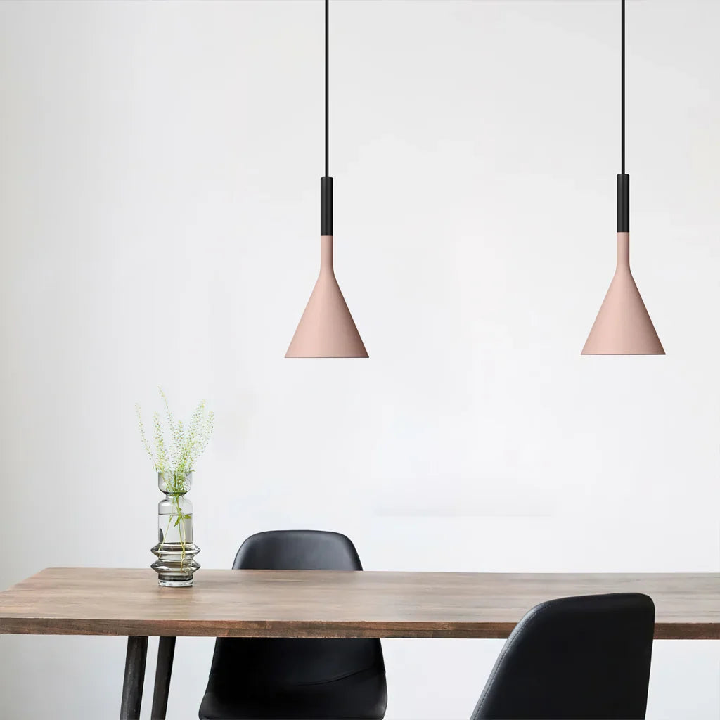 Conical Pendant Light made of Cement in Modern Industrial Design