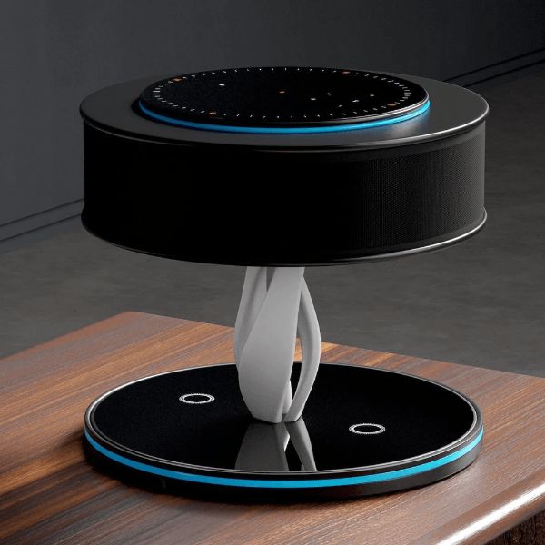 Taavita Fusion LED Table Lamp with Wireless Charging and Bluetooth Speaker