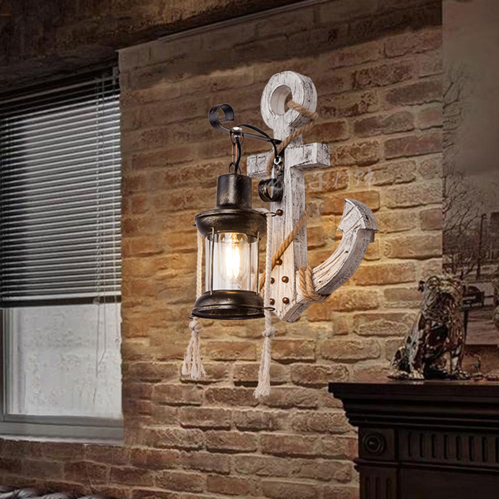 Taavita | LED Wall Lamp with Wooden Anchor