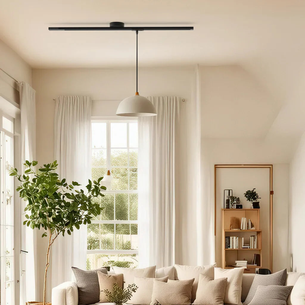 Rotatable, movable ceiling rail Taavita with 360° rotatable design for pendant light