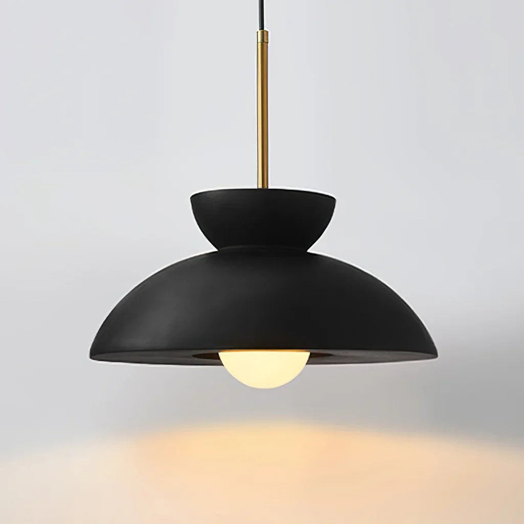 Taavita Augustus Nordic Minimalist Pendant Light with Bowl Shape Made of Resin