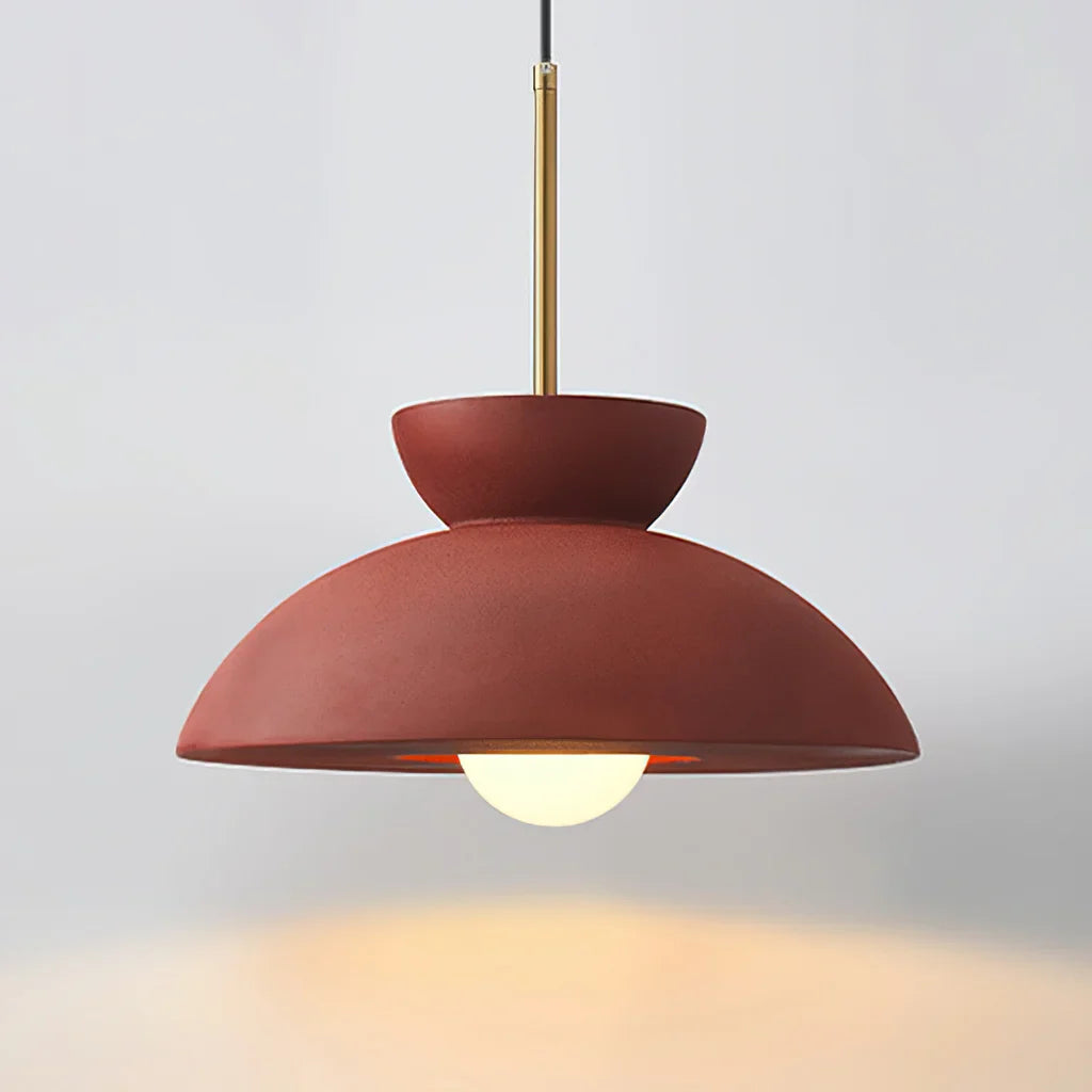 Taavita Augustus Nordic Minimalist Pendant Light with Bowl Shape Made of Resin