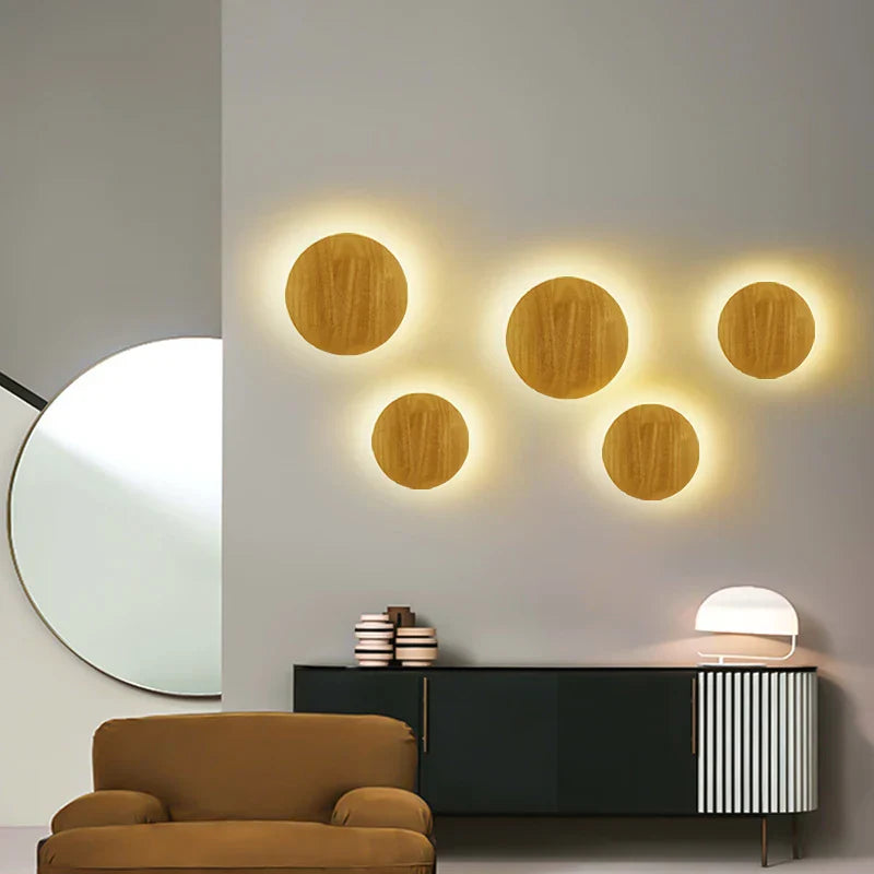 Taavita - Scandinavian Wooden Wall Lamp