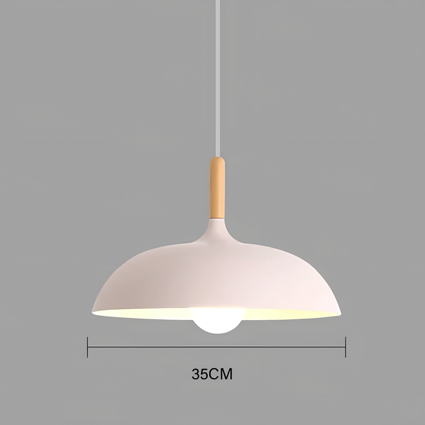 Taavita – Minimalistic Oak Wood LED Ceiling Lamp