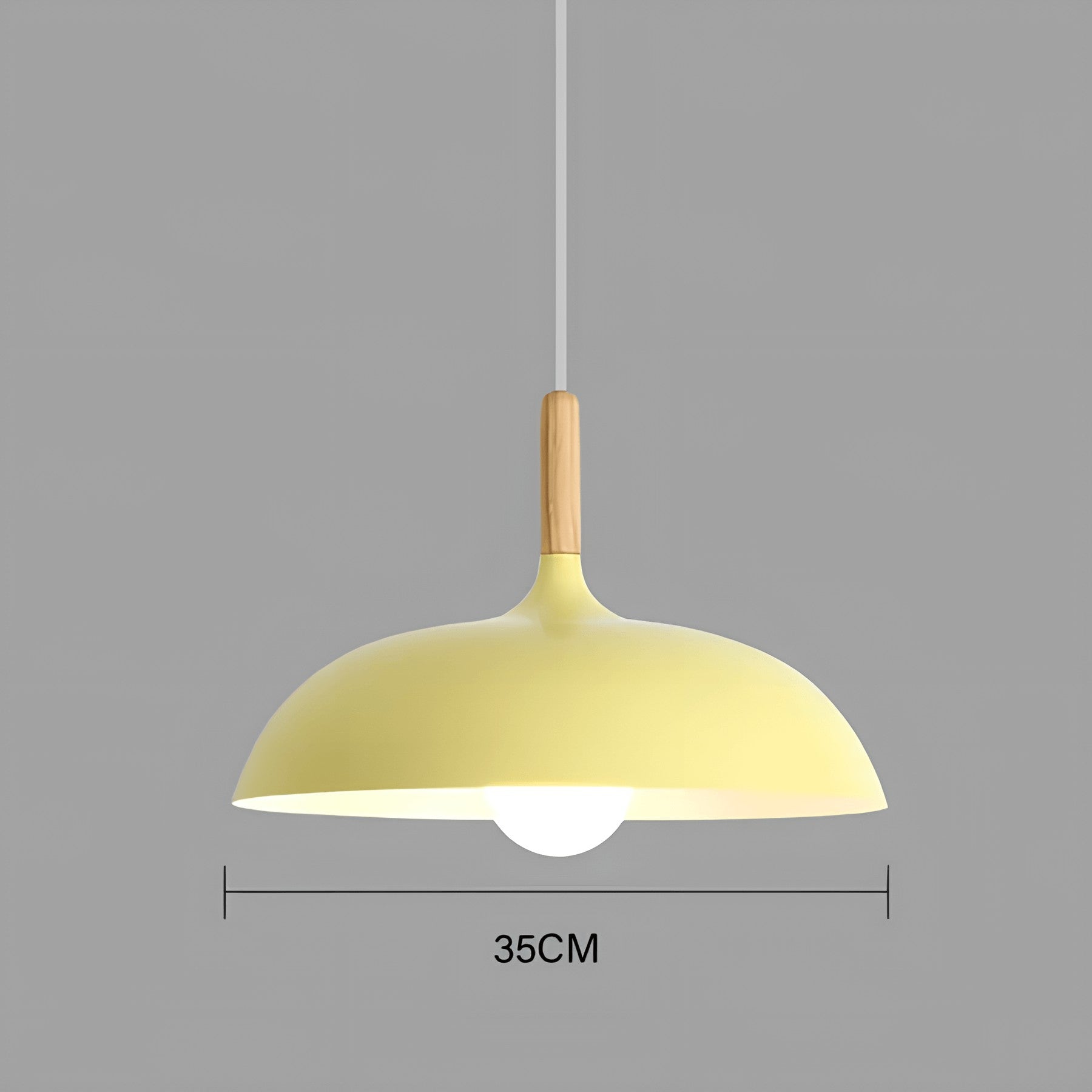 Taavita – Minimalistic Oak Wood LED Ceiling Lamp