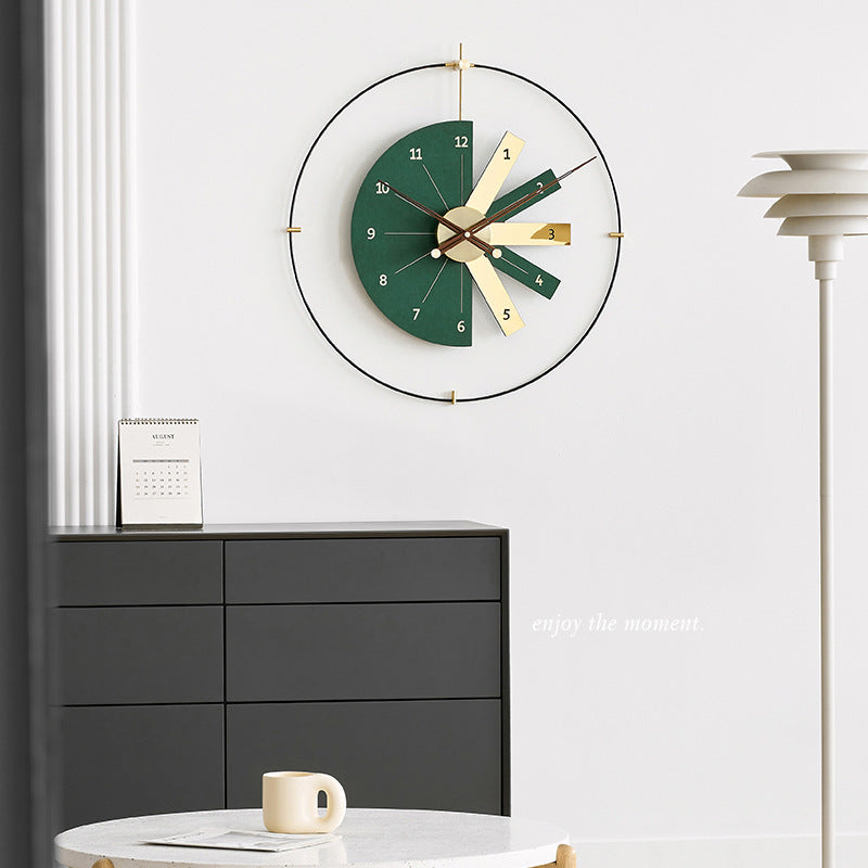 Taavita Wall Clock - Elegant CNC Engraved Design with Eco-Friendly Materials in White, Black, and Green