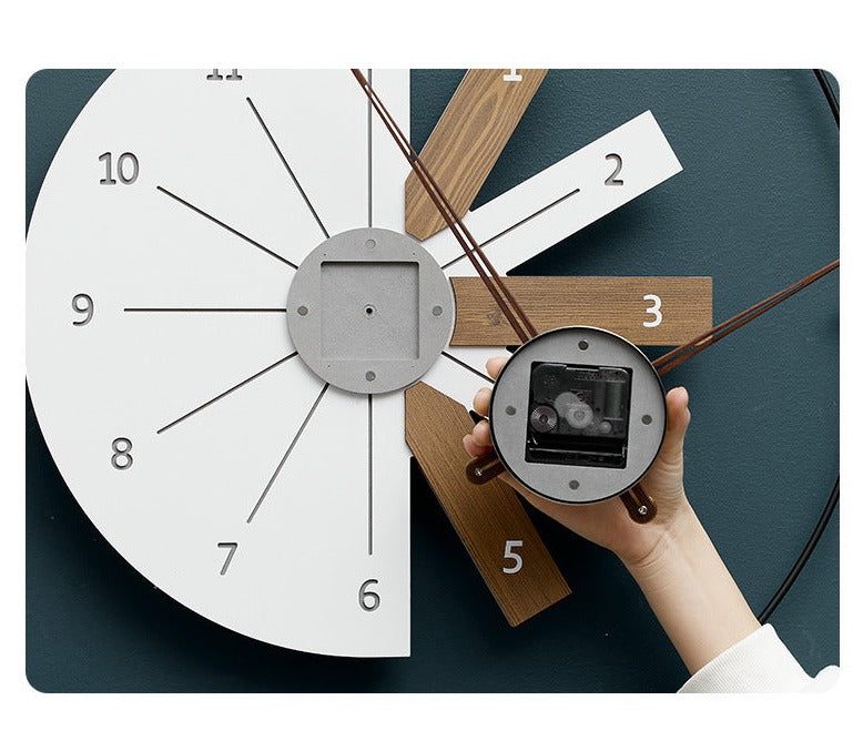 Taavita Wall Clock - Elegant CNC Engraved Design with Eco-Friendly Materials in White, Black, and Green