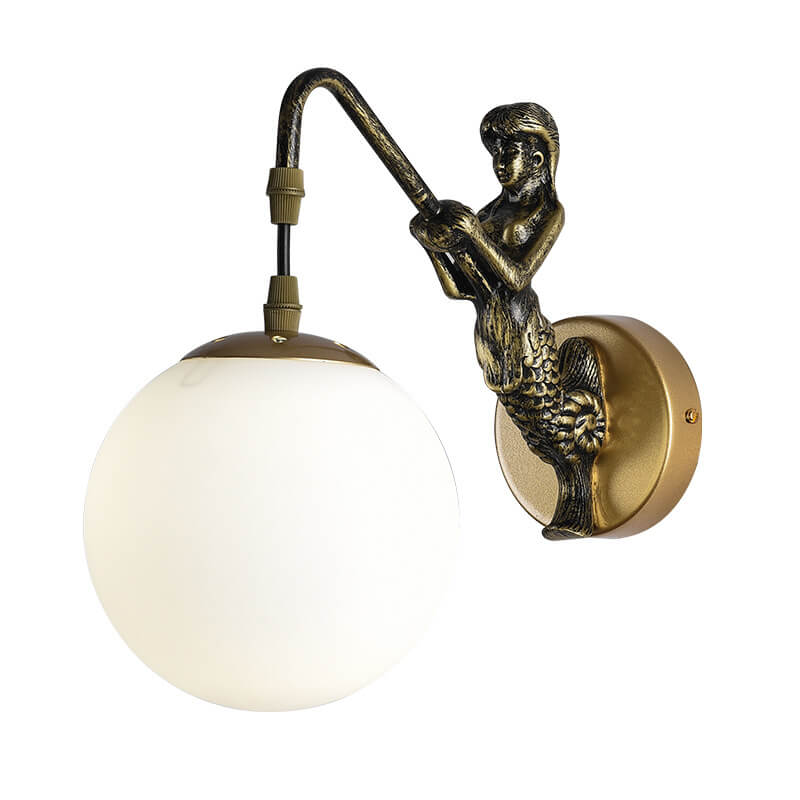 Vintage Rustic Taavita Ball 1-Light Wall Lamp & Light