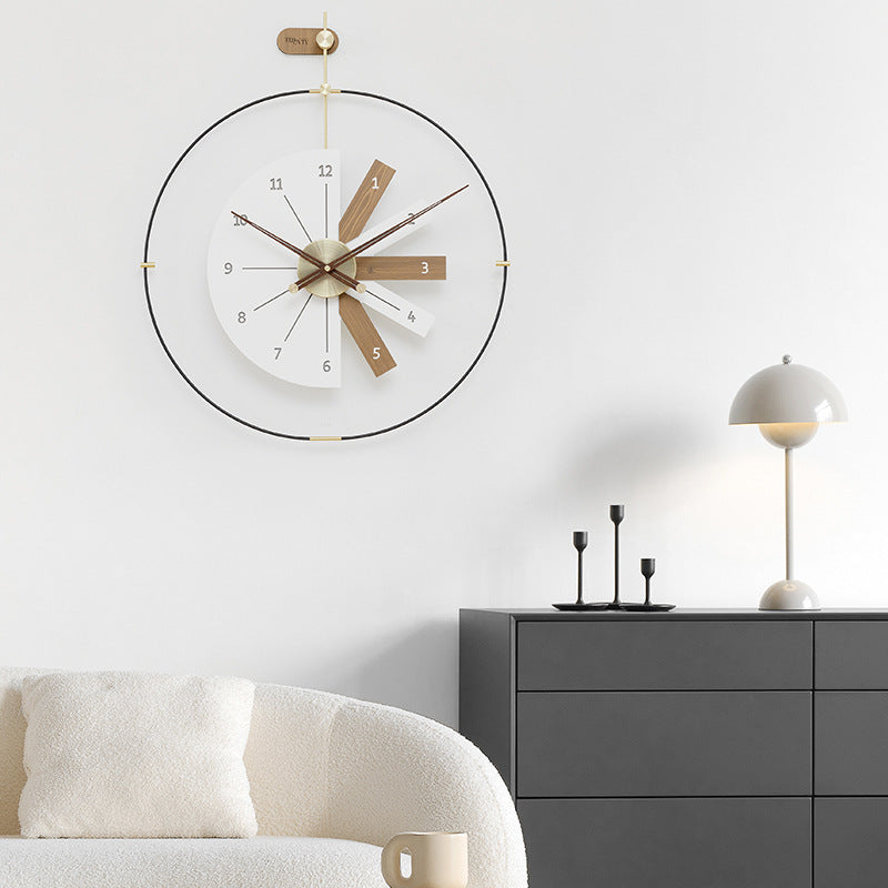 Taavita Wall Clock - Elegant CNC Engraved Design with Eco-Friendly Materials in White, Black, and Green