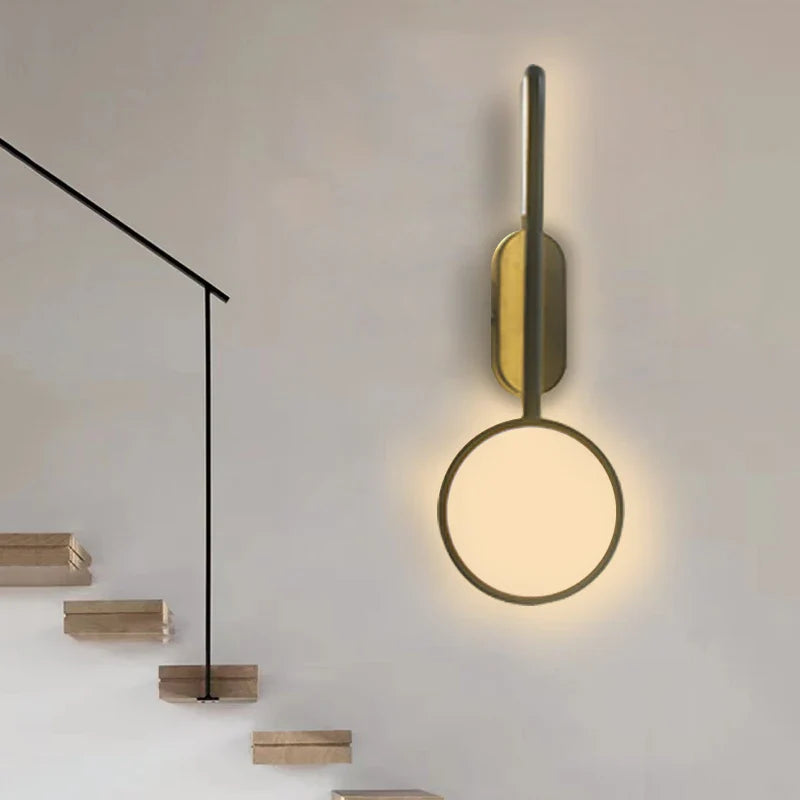 Taavita Design Wall Lamp with Switch - Modern Minimalist Shape with LED Lighting