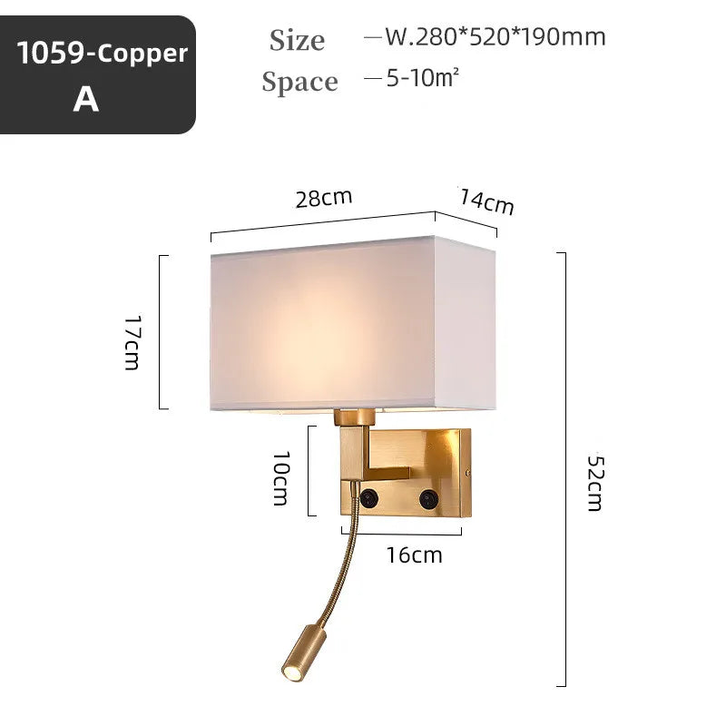 Taavita Wall Light Gold - Modern Wall Lamp with Dimming Function