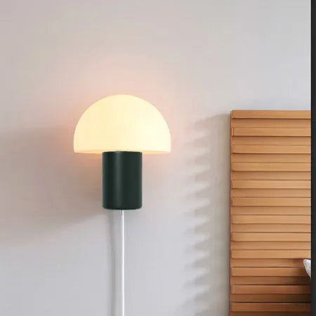 Taavita Design Wall Lamp with Plug in Dark Green or Deep Black