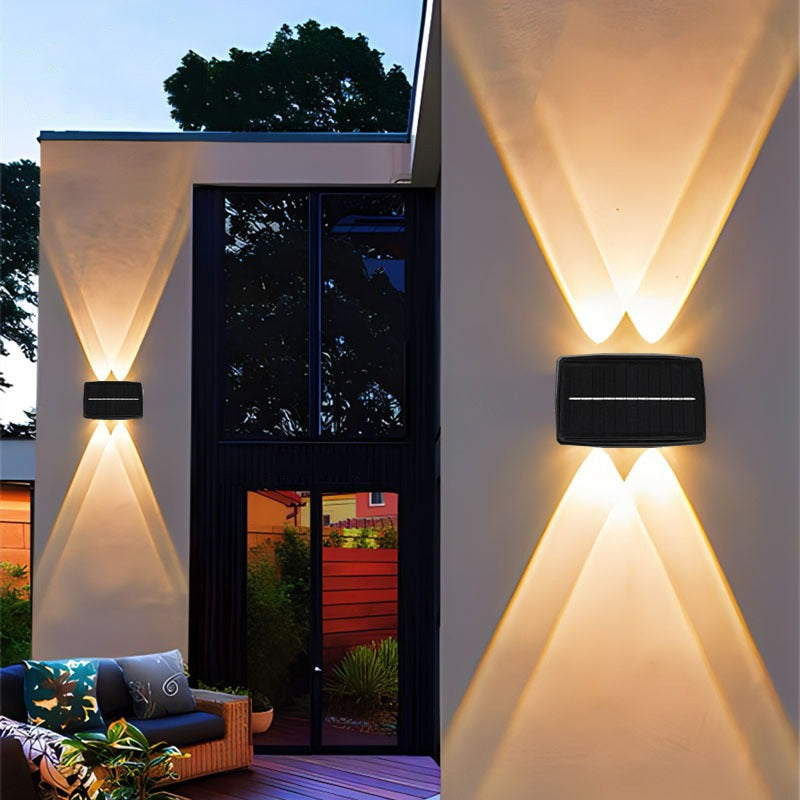 Taavita Solar LED Outdoor Wall Lamp - Waterproof and Energy Efficient