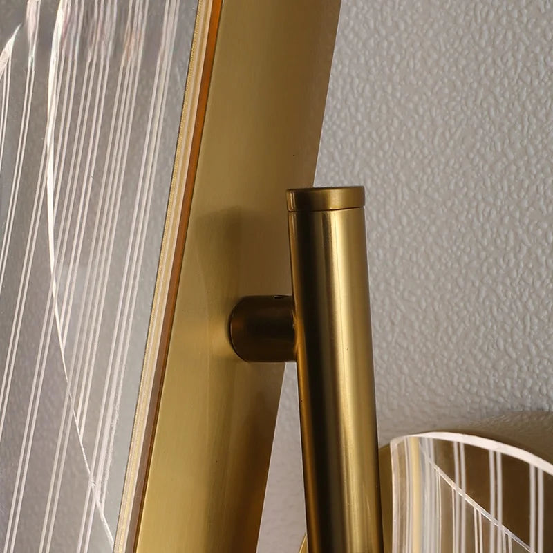 Taavita Wall Lamp Staircase - Glamorous Design in Glass and Gold