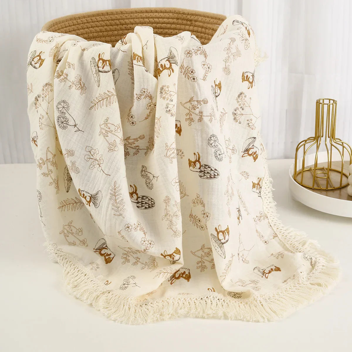 Muslin Swaddle Blanket for Newborns - Breathable and Soft Baby Blanket