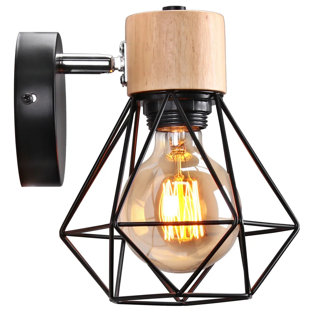 Taavita Wall Lamp Wood Black