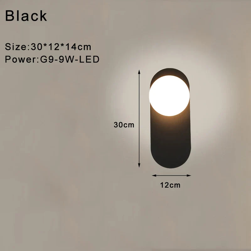 Taavita Wall Lamp White Black