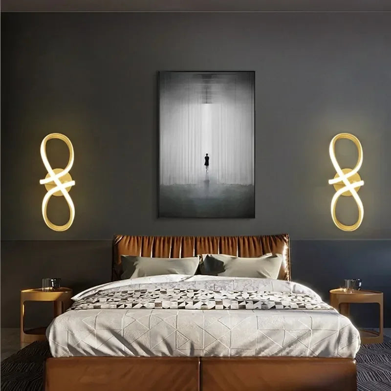 Taavita Wall Lamp Bedroom in Infinity Design