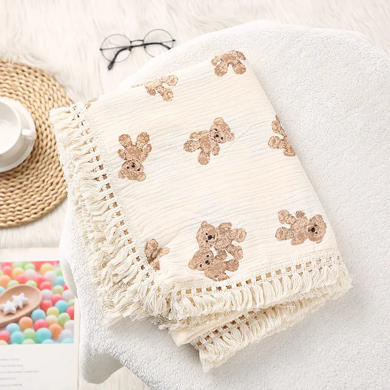 Muslin Swaddle Blanket for Newborns - Breathable and Soft Baby Blanket