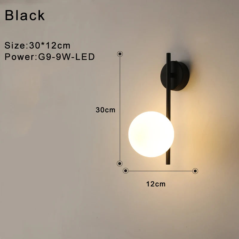 Taavita Wall Lamp White Black