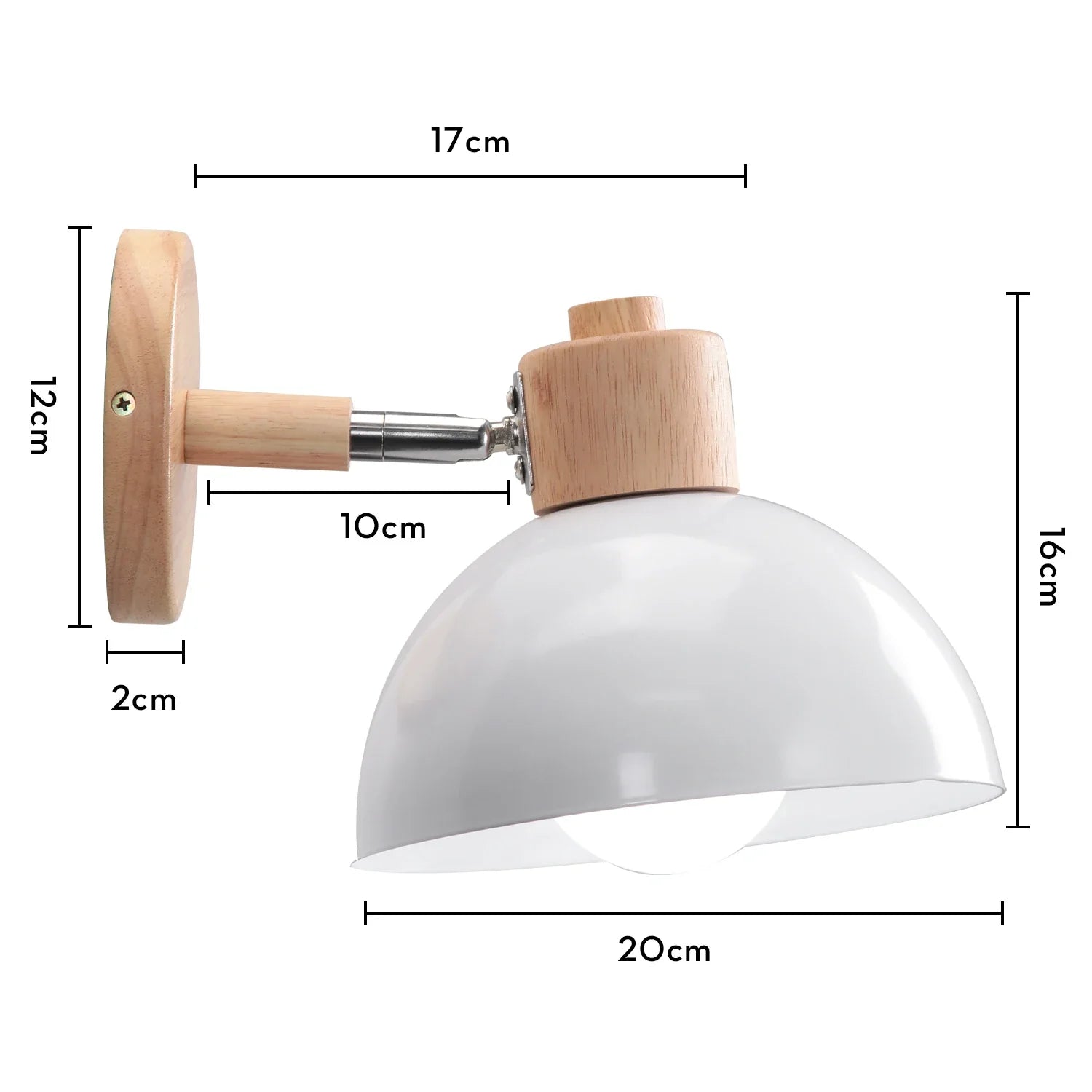 Taavita Wall Lamp Wood White