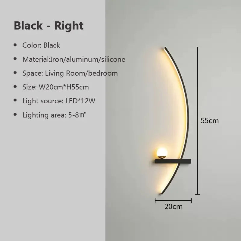 Taavita Wall Lamp Gold Black