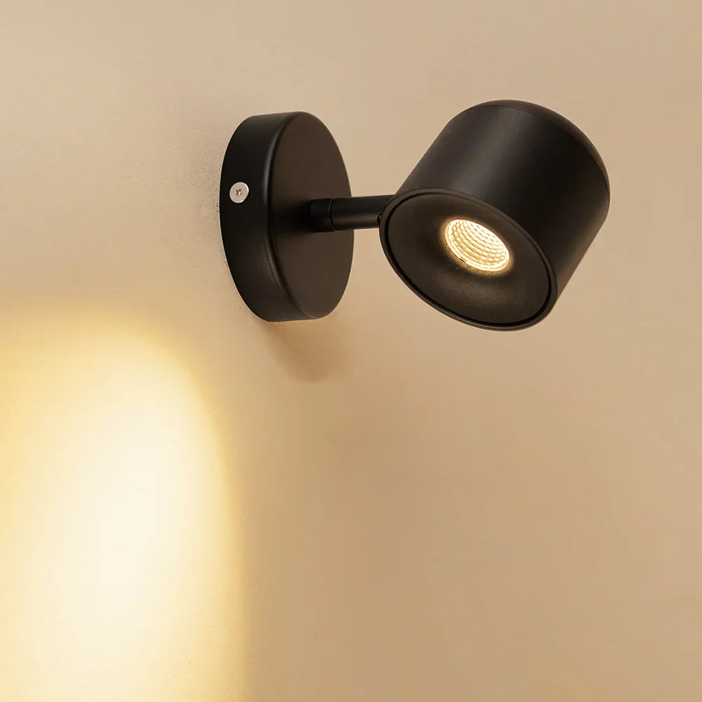 Taavita Dimmable Wall Lamp Bedroom Minimalistic, Black Design