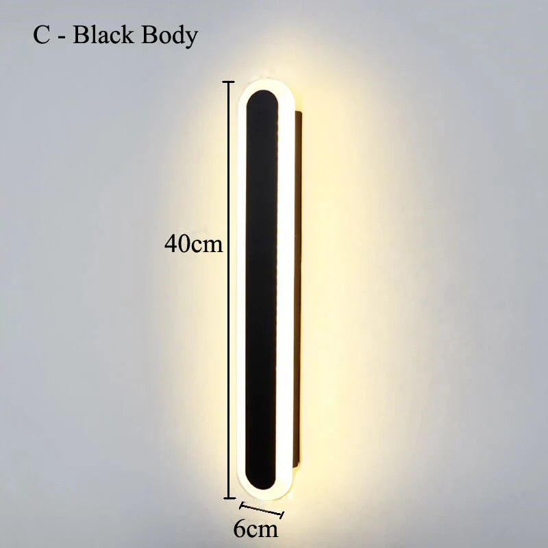 Taavita Wall Lamp Linear Black - Minimalist Elegance for Your Home