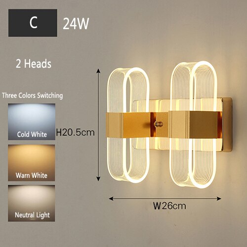 Taavita Wall Lamps Modern Design with Unique Light Effect