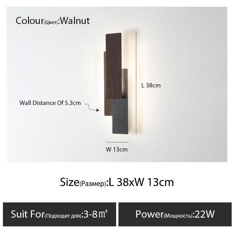 Taavita Wall Lamp Oak Wood