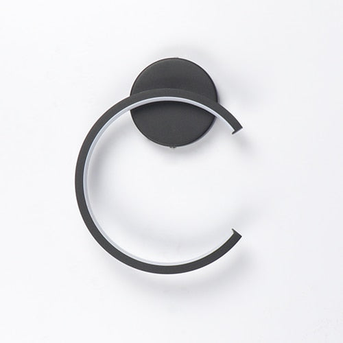 Black Round Wall Lamp