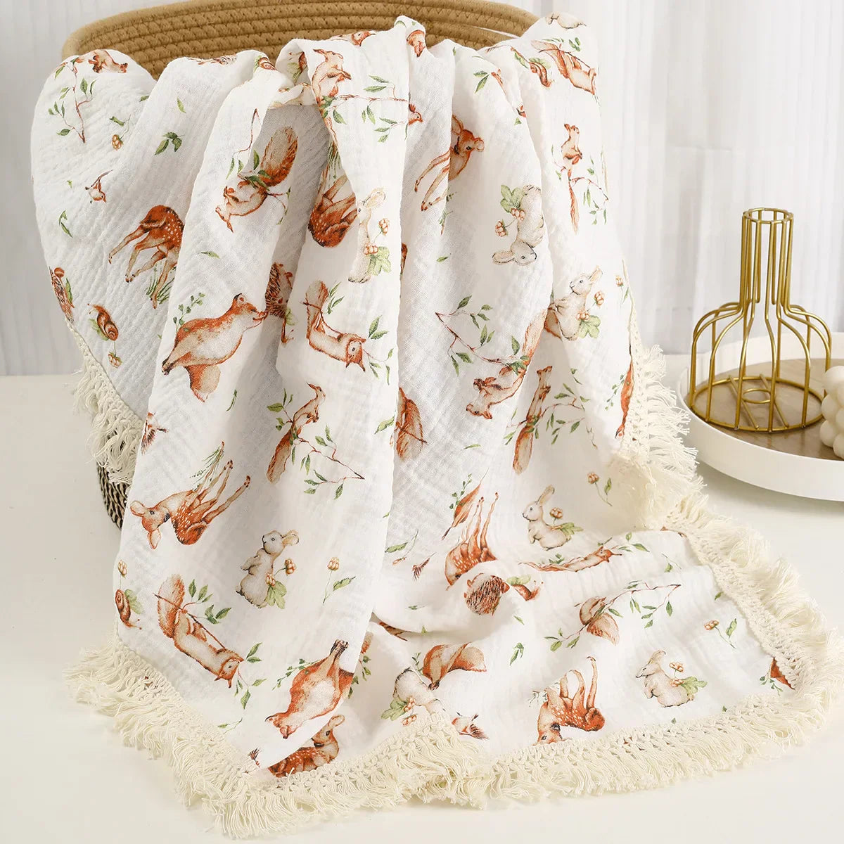 Muslin Swaddle Blanket for Newborns - Breathable and Soft Baby Blanket