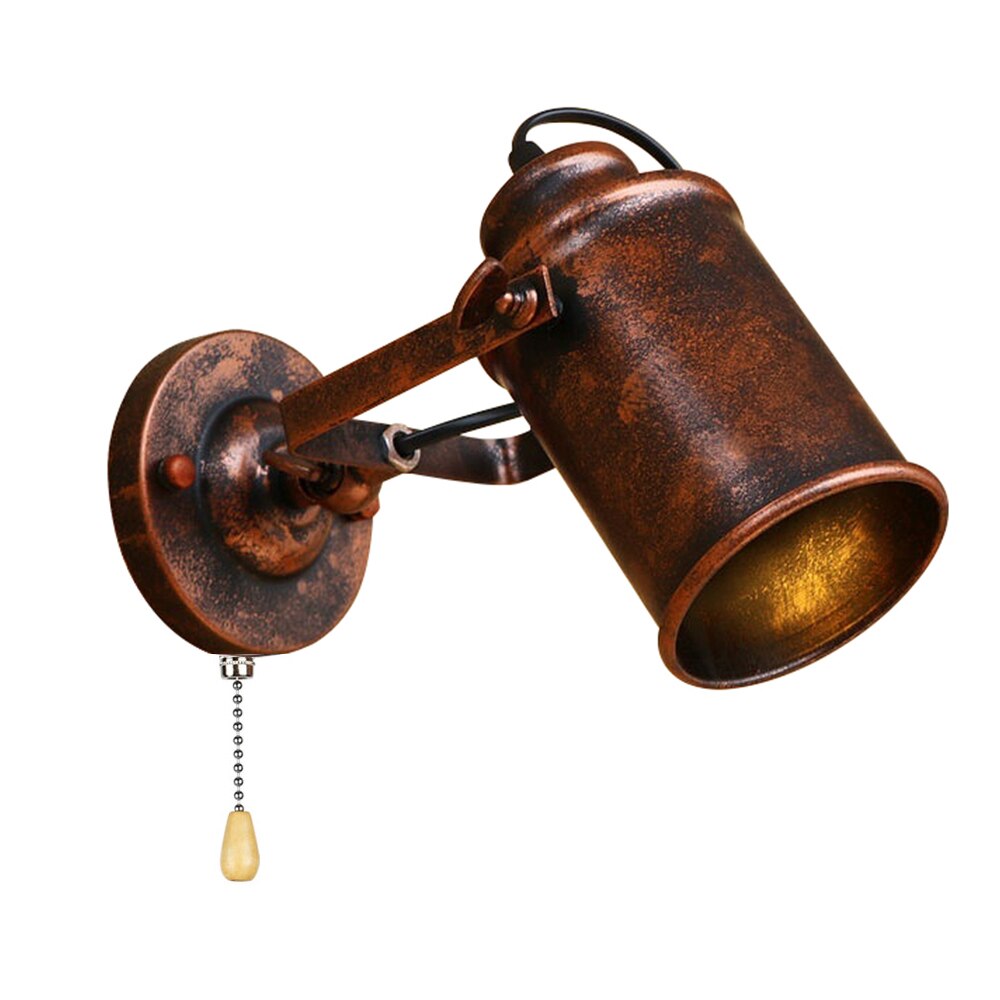 Taavita Vintage Industrial Wall Lamp with Switch - Rustic Elegance for Your Home