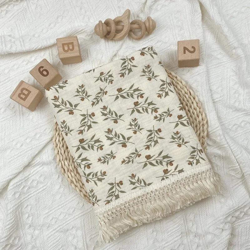 Muslin Swaddle Blanket for Newborns - Breathable and Soft Baby Blanket