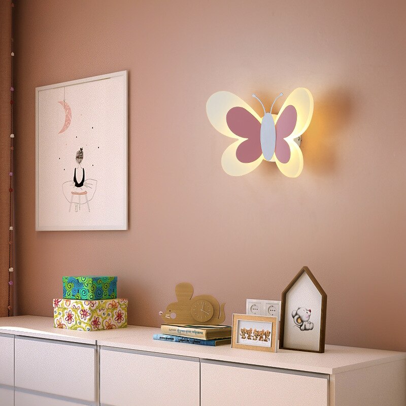 Wall Lamp Butterflies for Children's Room