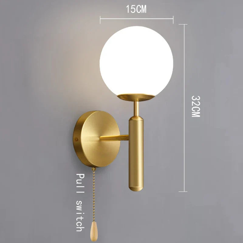 Taavita Wall Lamp with Plug Gold