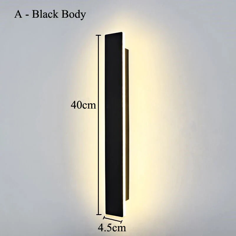 Taavita Wall Lamp Linear Black - Minimalist Elegance for Your Home