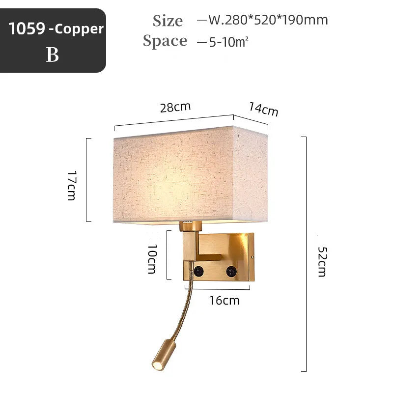 Taavita Wall Light Gold - Modern Wall Lamp with Dimming Function