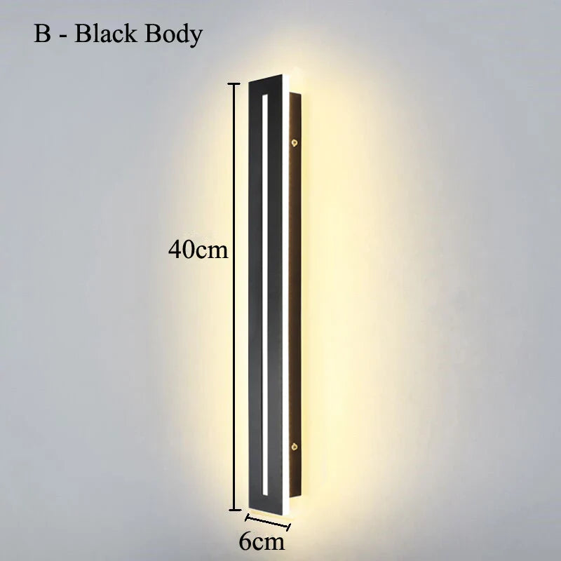 Taavita Wall Lamp Linear Black - Minimalist Elegance for Your Home