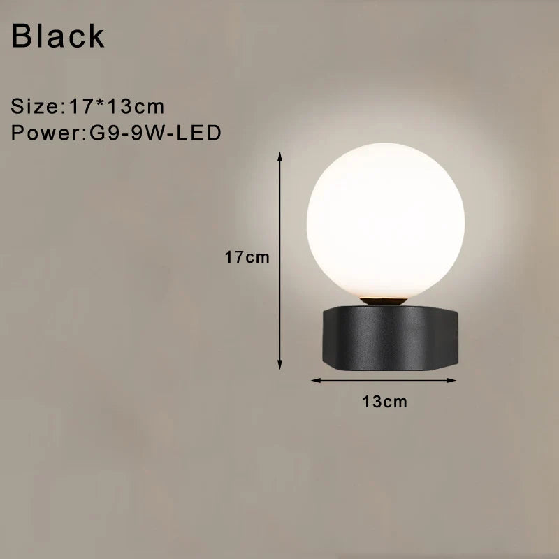 Taavita Wall Lamp White Black