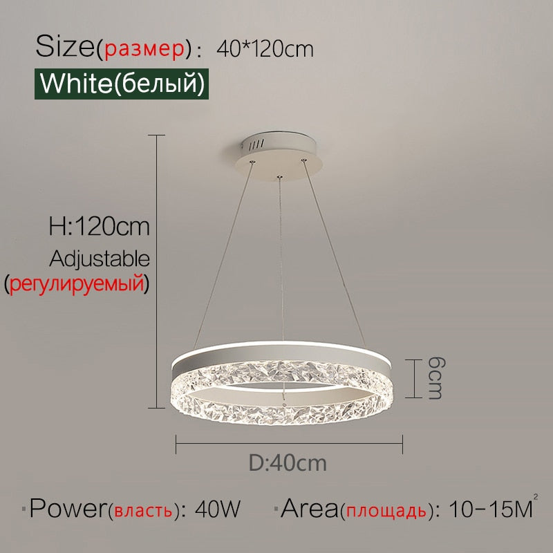 Transformed Crystal Modern Pendant Ceiling Lights