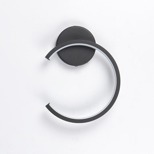 Black Round Wall Lamp