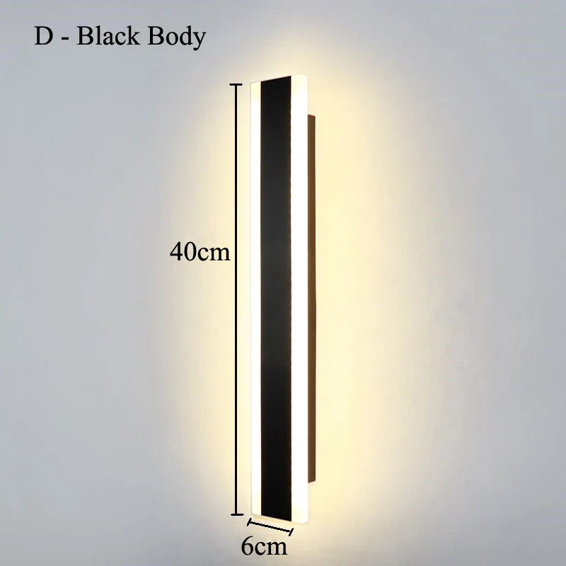 Taavita Wall Lamp Linear Black - Minimalist Elegance for Your Home