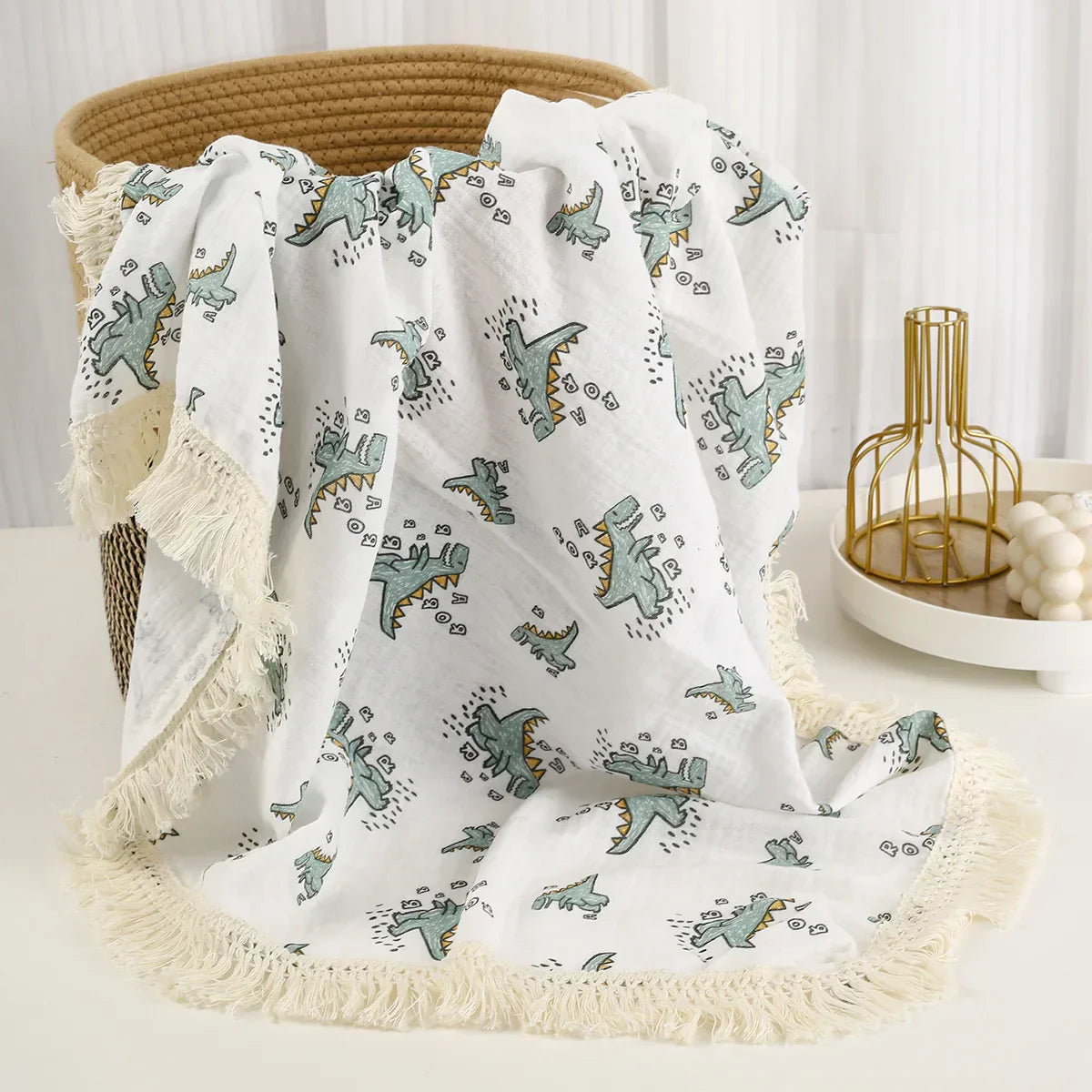 Muslin Swaddle Blanket for Newborns - Breathable and Soft Baby Blanket