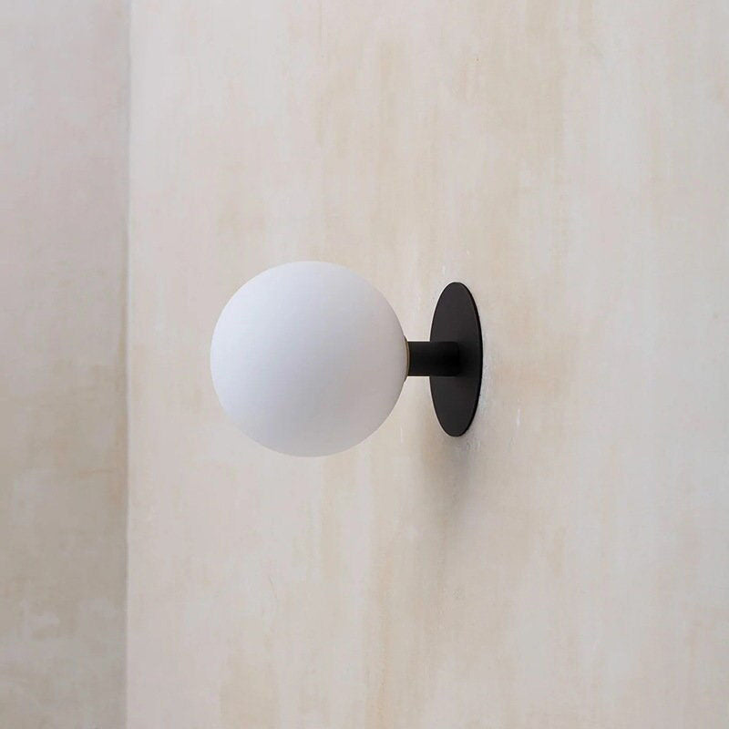 Taavita Kugel White - Elegant, Minimalist Wall Lamp for Bedroom and Hallway